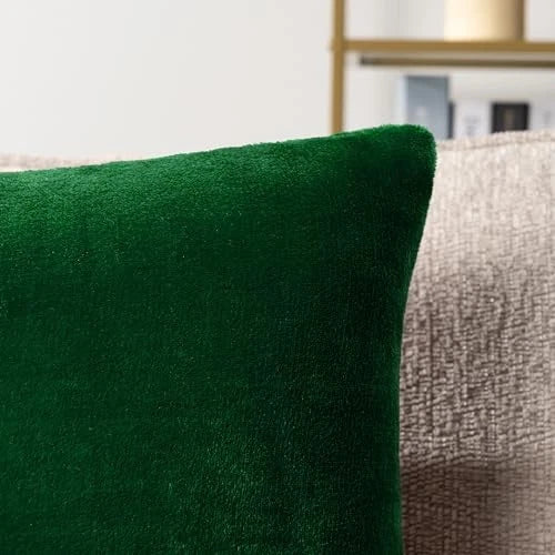 Throw Pillow Covers 20x20 Set of 2, 20" x 20" (Pack of 2) Emerald Green