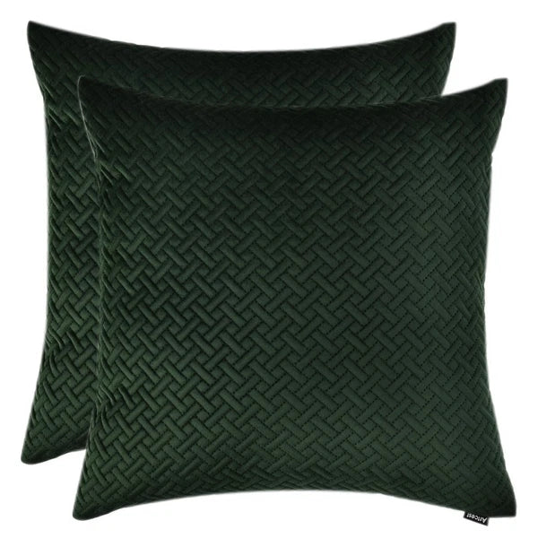 Artcest Set of 2, Decorative Velvet Bed Throw Pillow Case, Sofa Soft Quilted ...